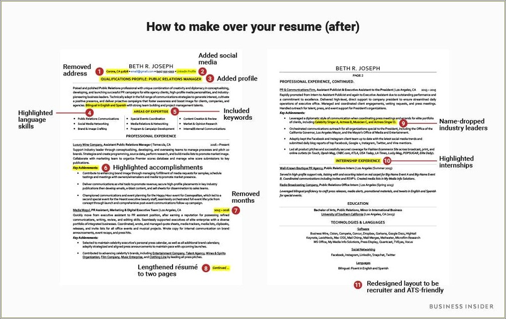 Should Resumes Include Location Of Jobs