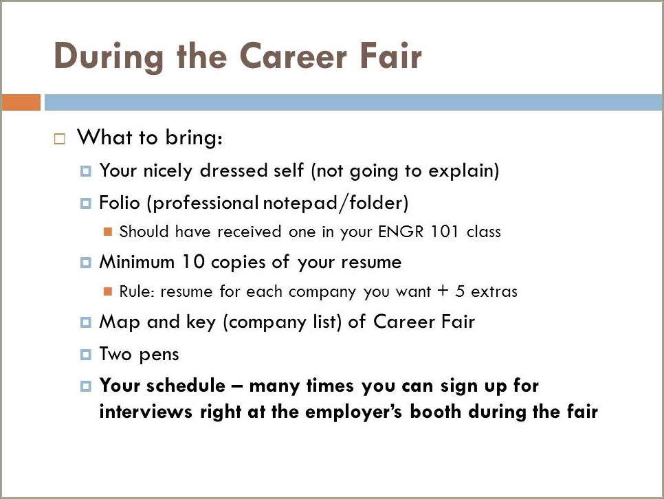 Should You Bring Resume To Job Fair