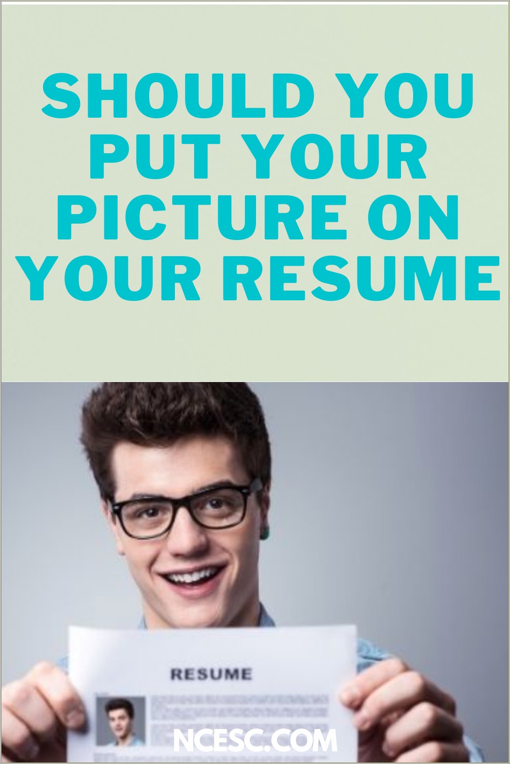 Should You Put A Picture On A Resume