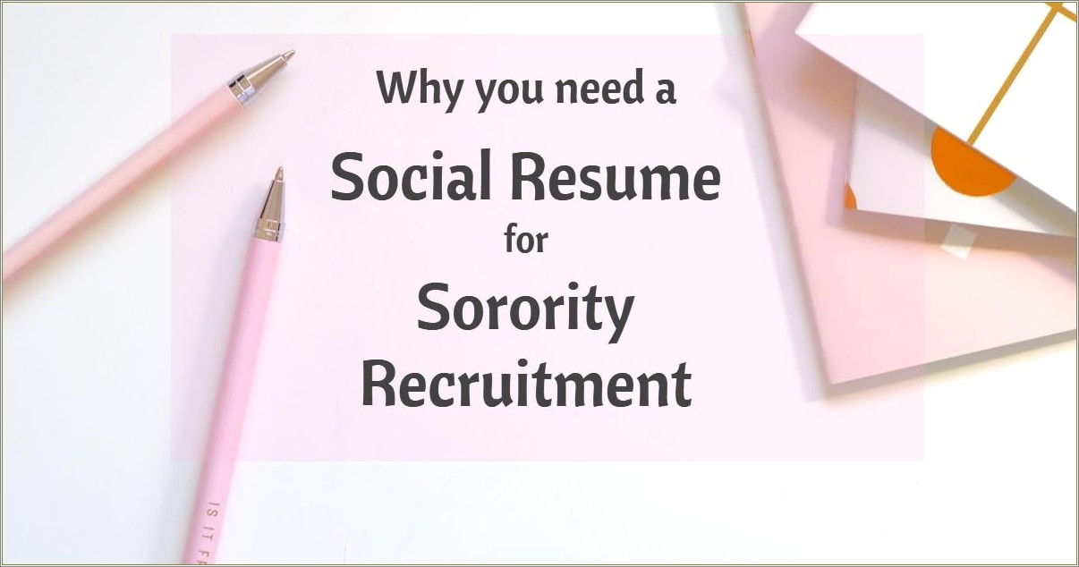 Should You Put Sorority On Resume