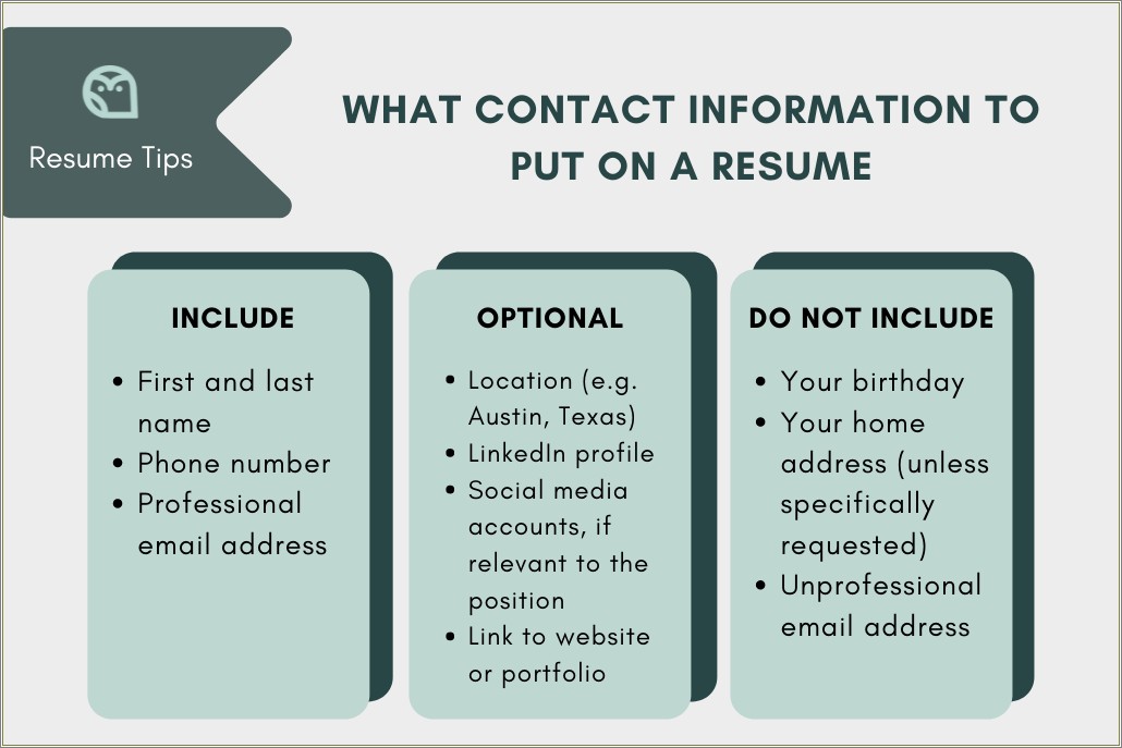 Should You Put Your Home Address On Resume