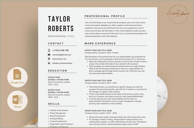 Should You Use Template For Resume