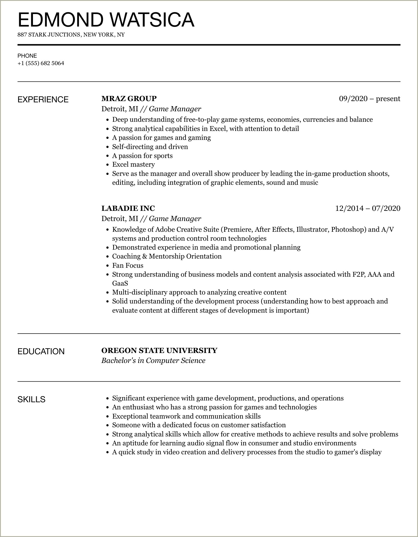 Show A Balance Of Skills On A Resume