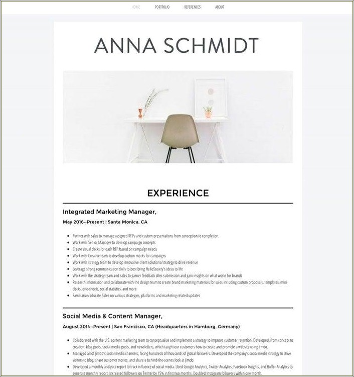 Show Industry Domain Experience In Resume