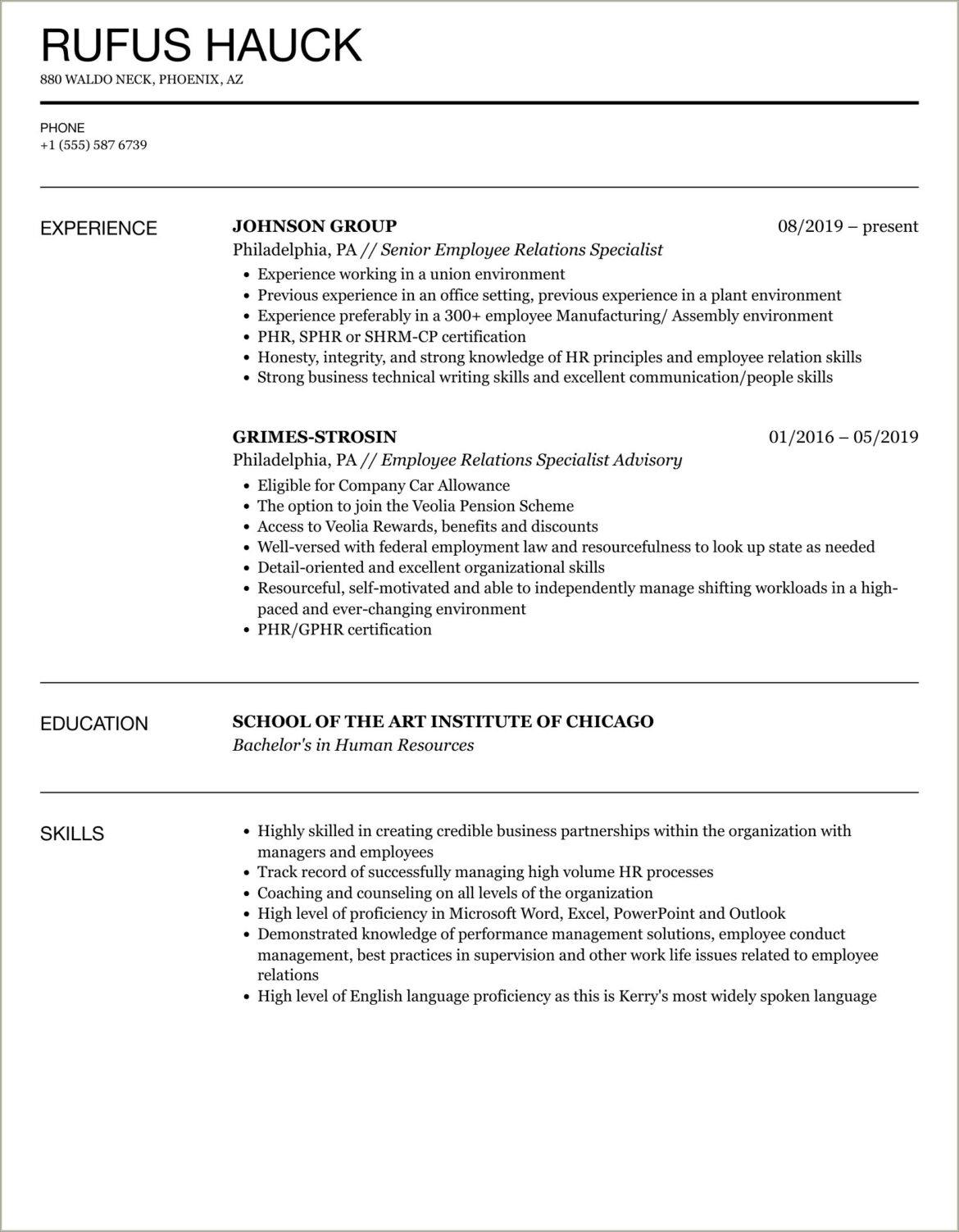 Shrm Wath Is The Best Resume