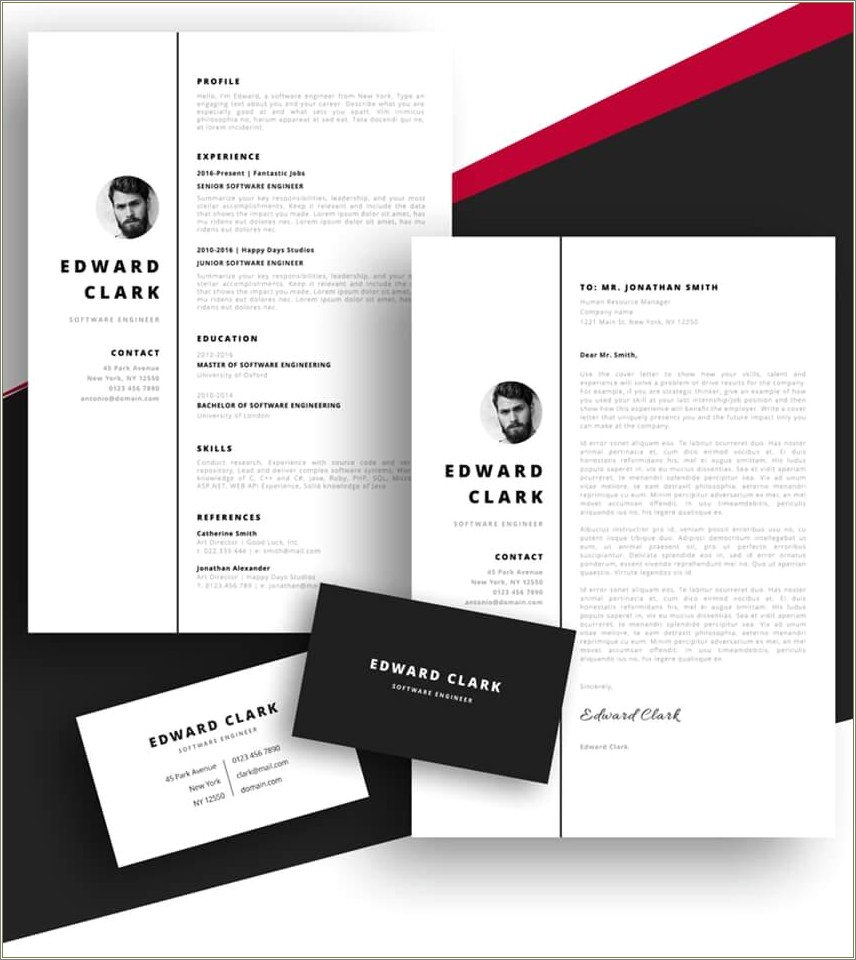 Signature One Page Html Resume Template