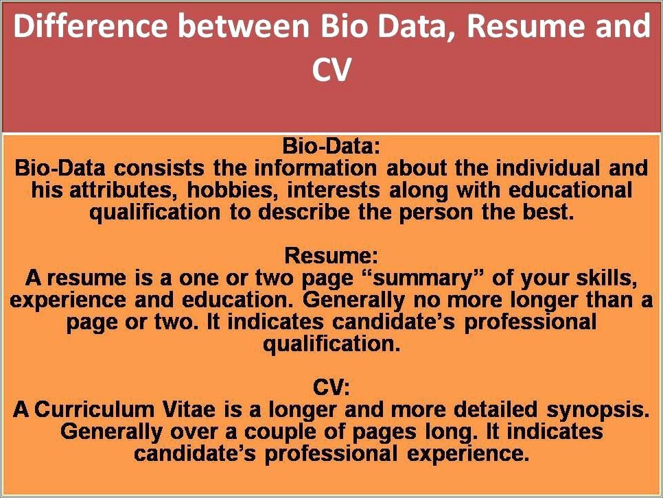 Similarities Between Job Application And Resume