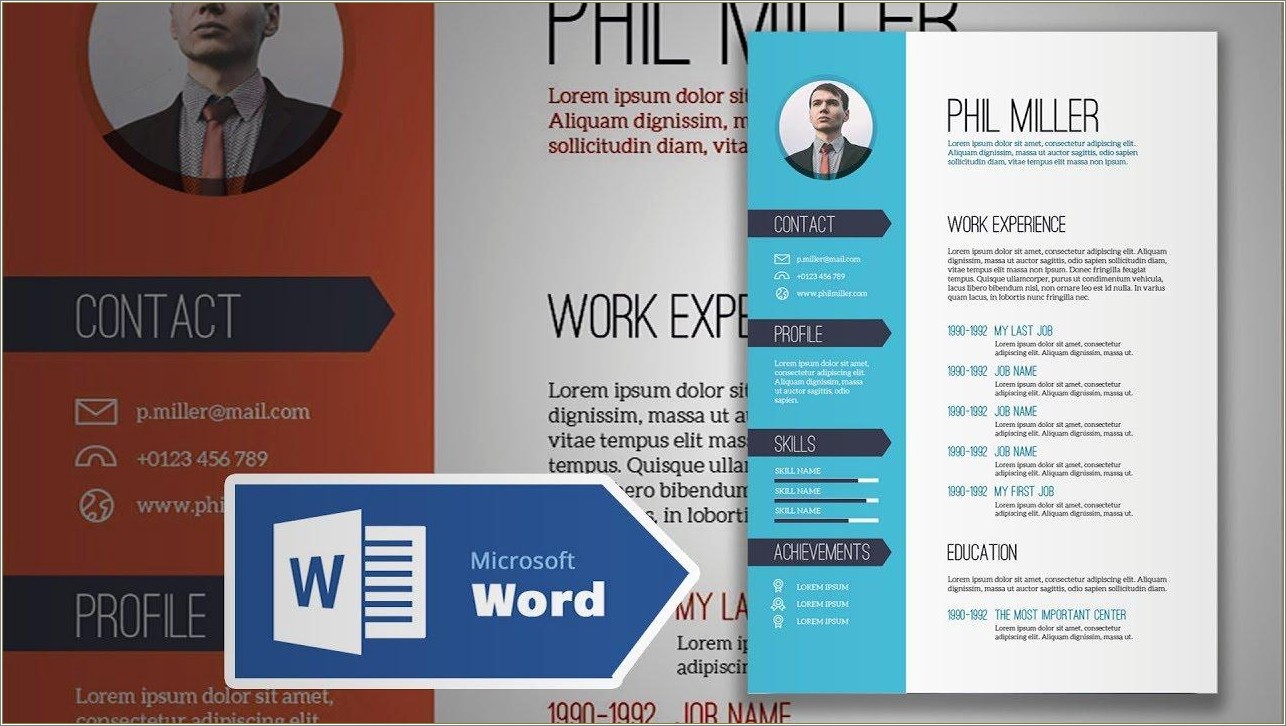 Simple But Elegant Resume Microsoft Word