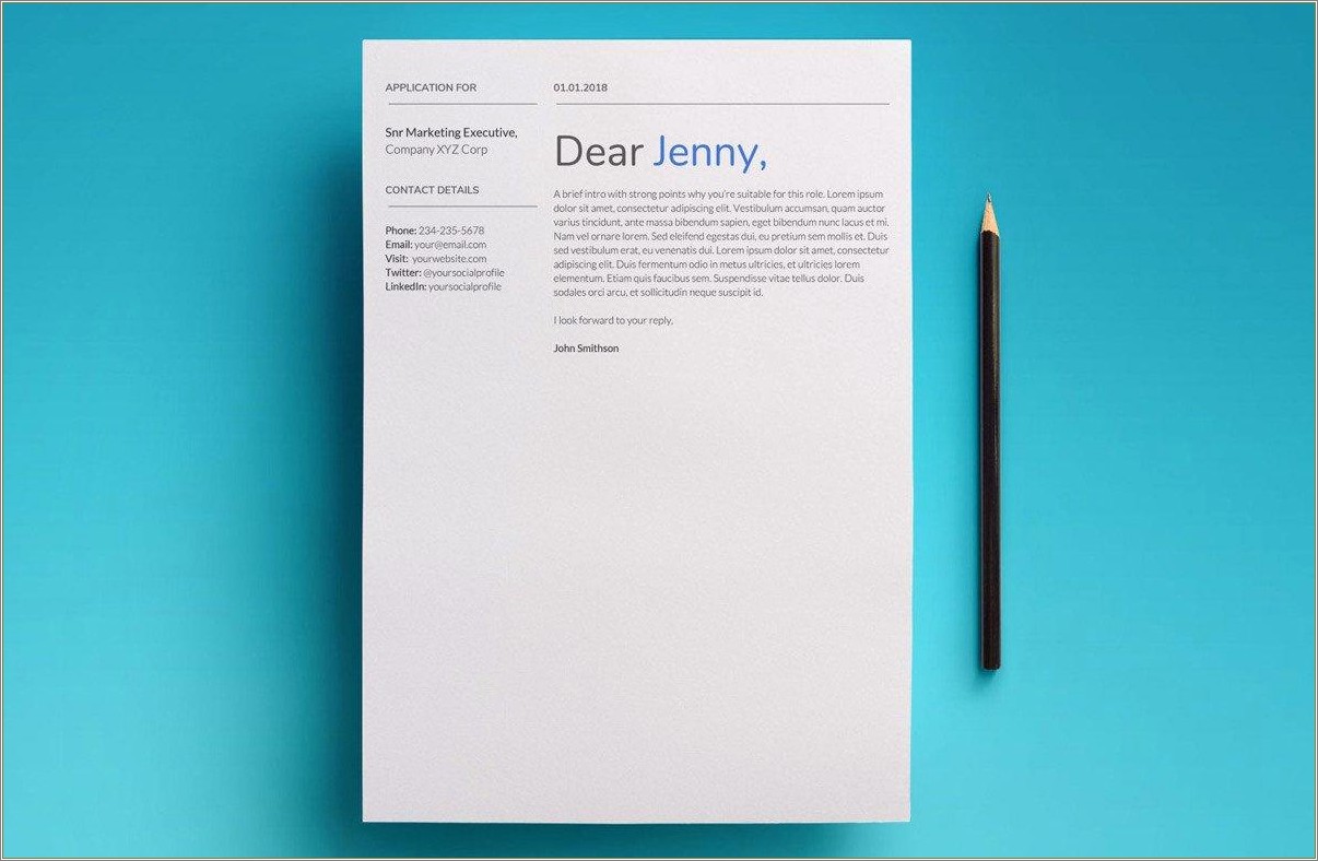 Simple Cover Letter For Resume Google Docs