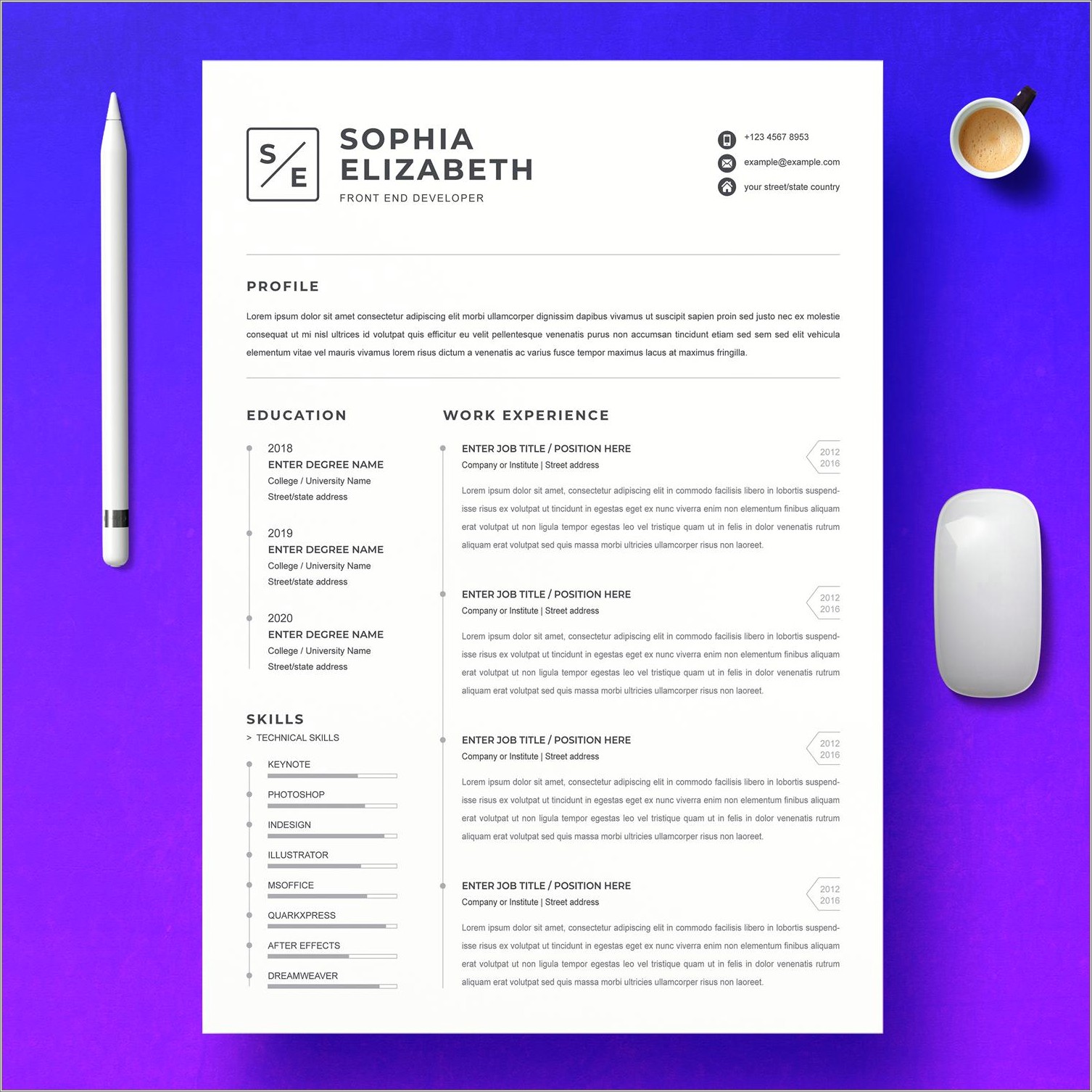 Simple Job Resume Format Download In Ms Word