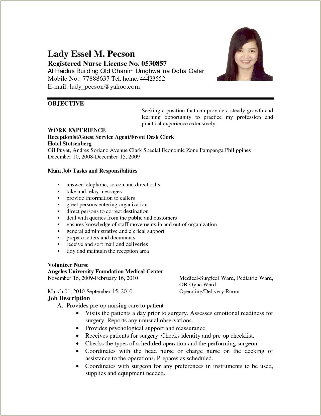 Simple Objective For A Resume Examples