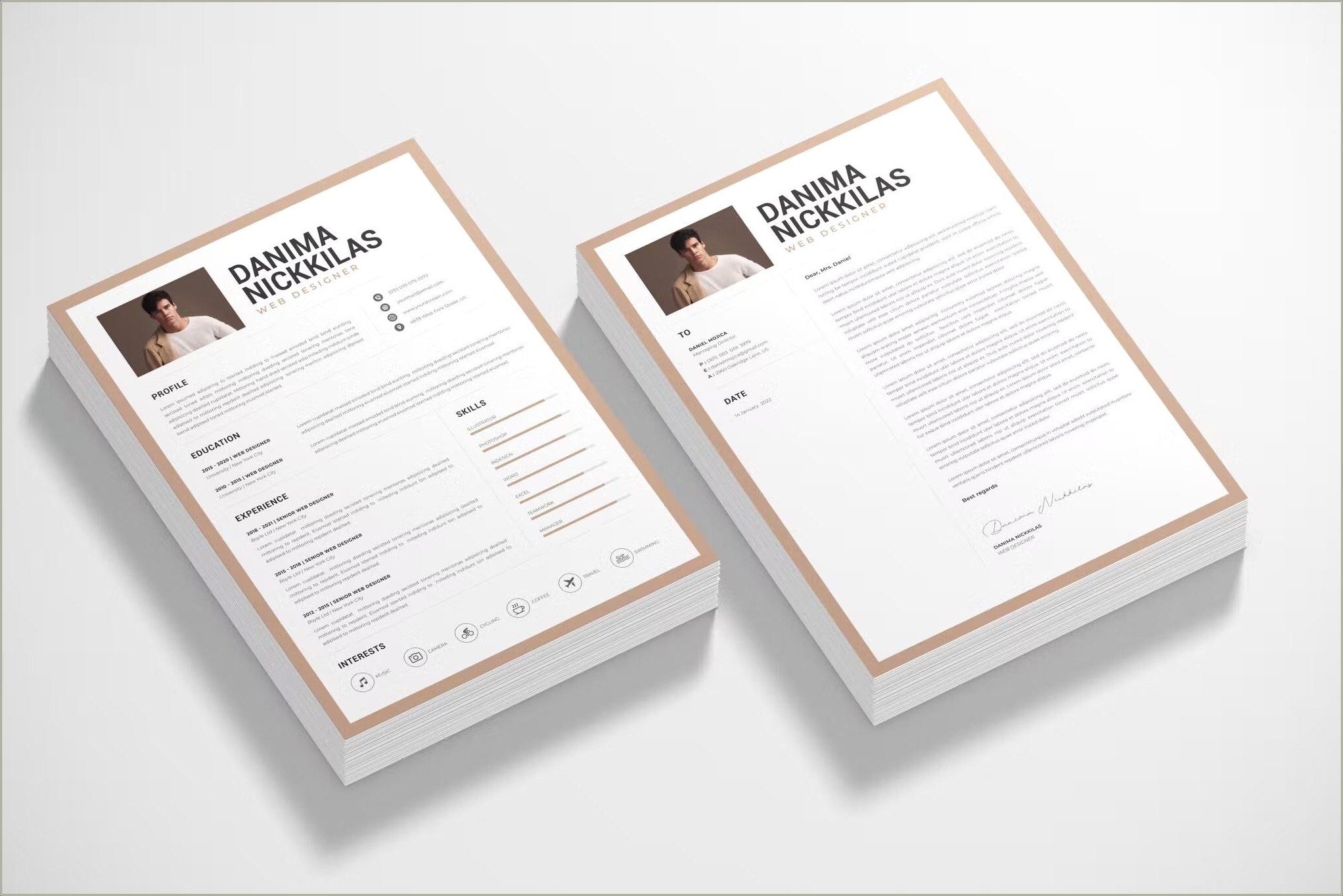 Simple One Page Resume Format In Word