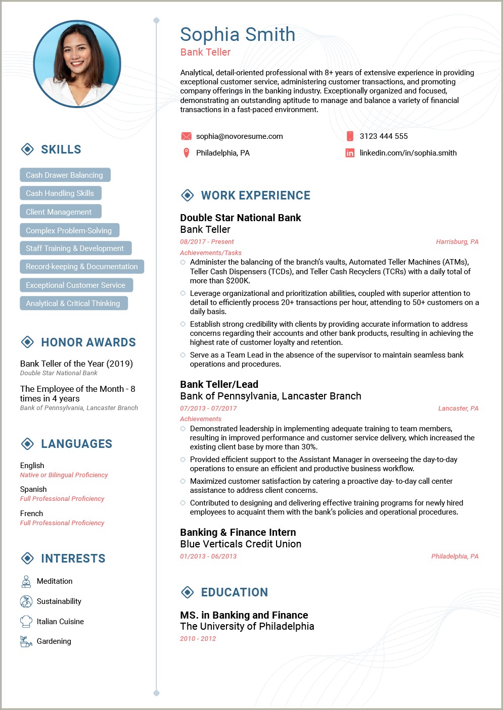 Simple Resume Format For Job Fresher