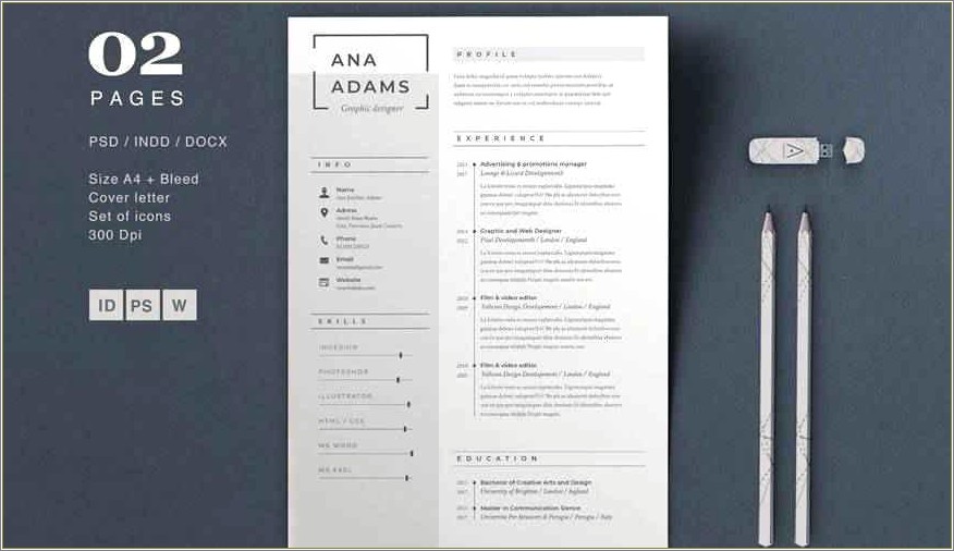 Simple Resume Template Vol 2 Download