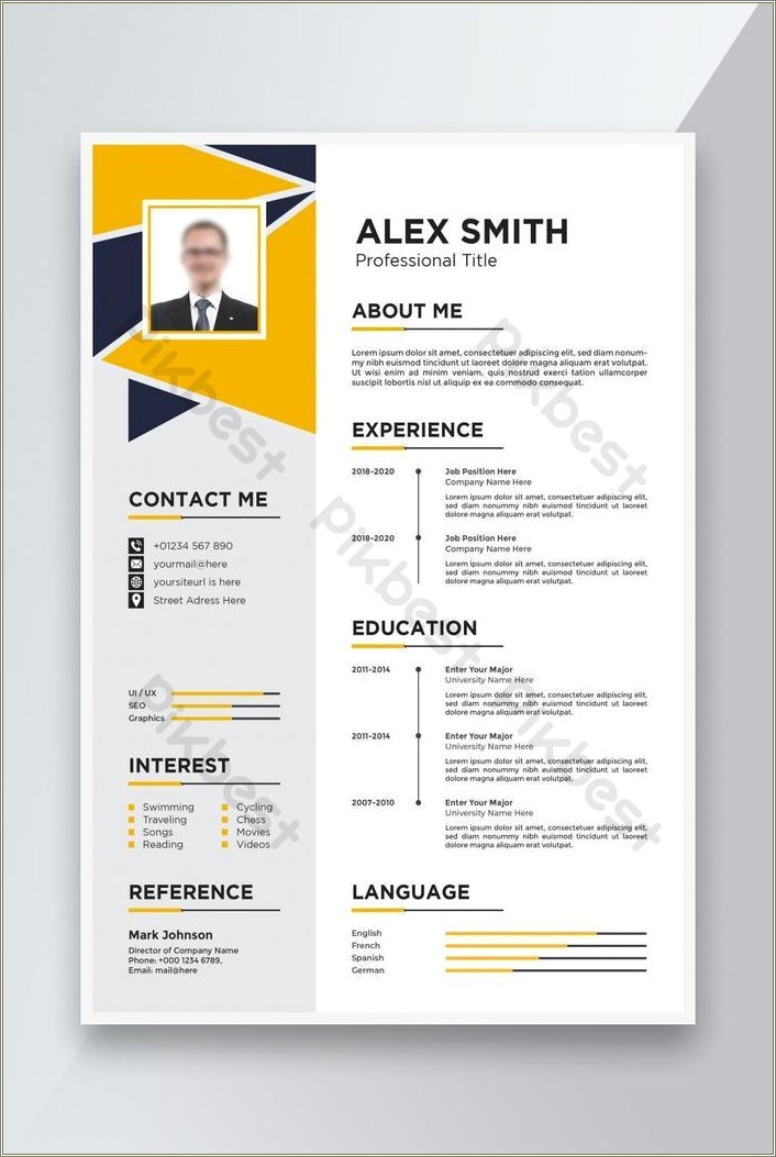 Simplest Best Resume Form For Free