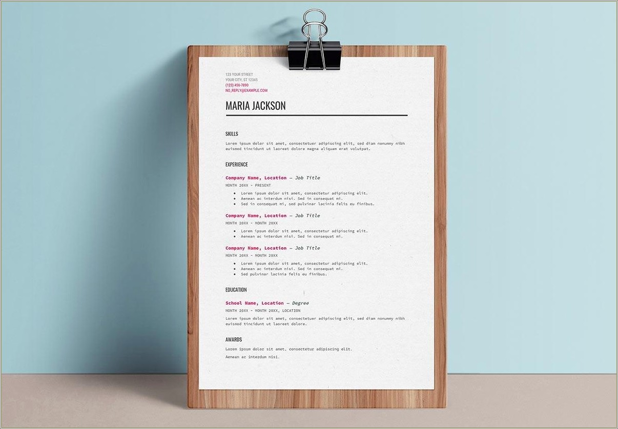 Site Helpdeskgeek.com Google Resume Template