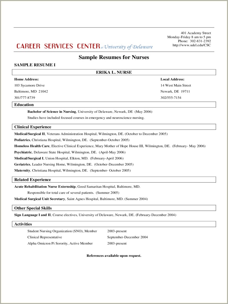 Skilled Nursing Facility Resume Sample Ot