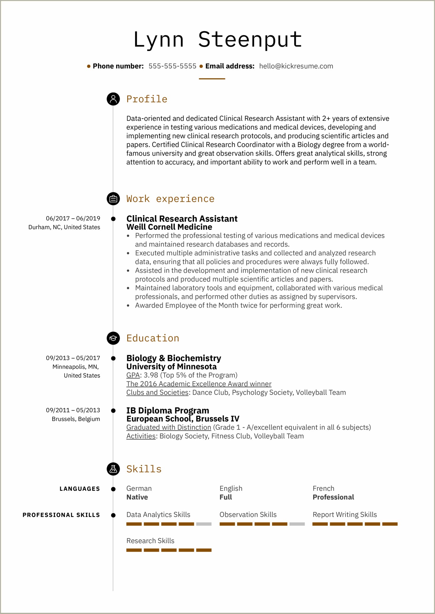 Skills And Abilities For Biotechnology Resume