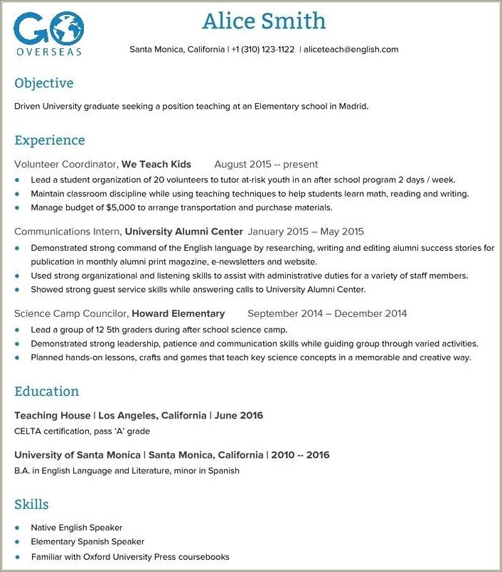 Skills And Abilities Job Objectives For Resumes