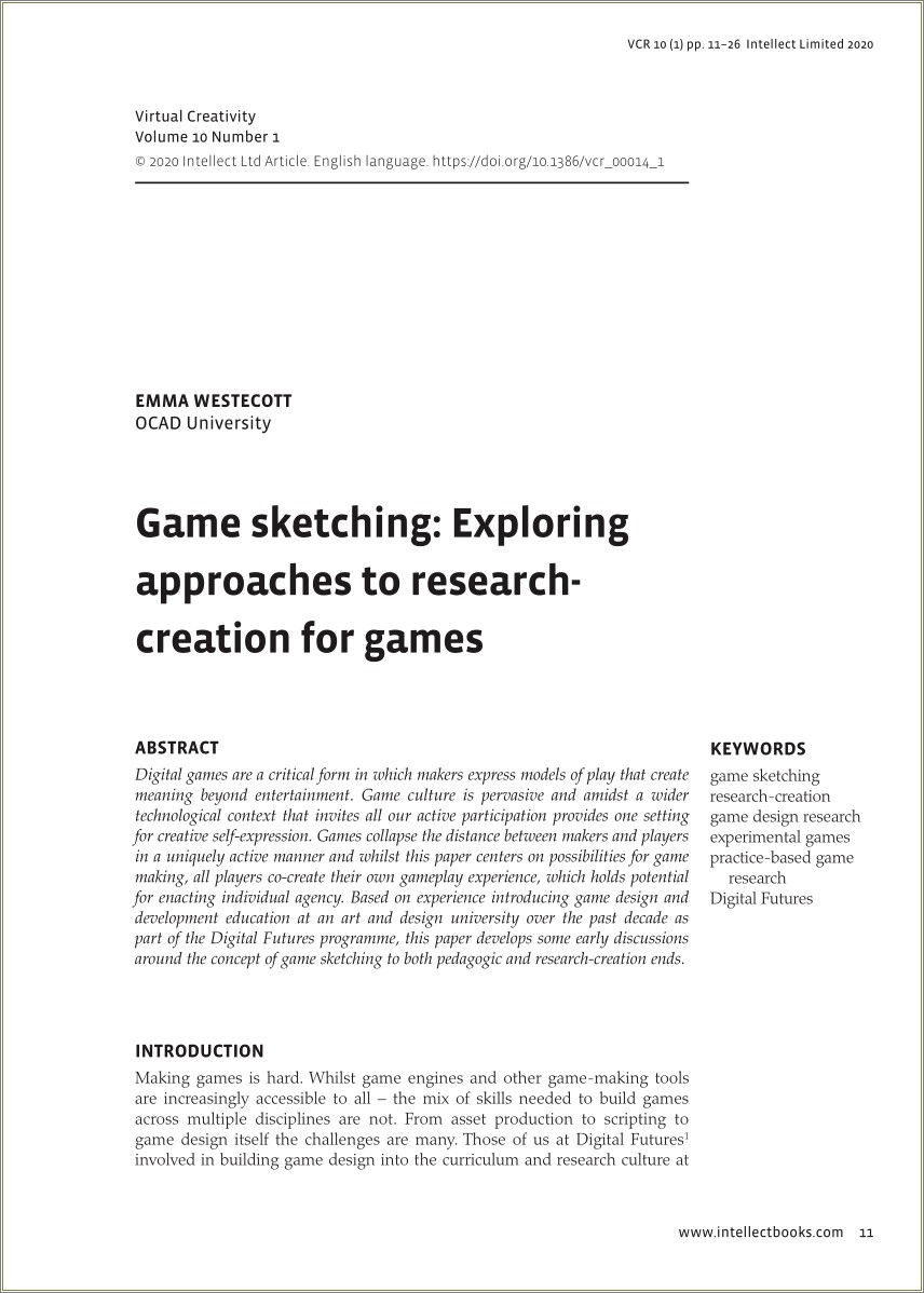 Skills And Keywords For Game Design Resume