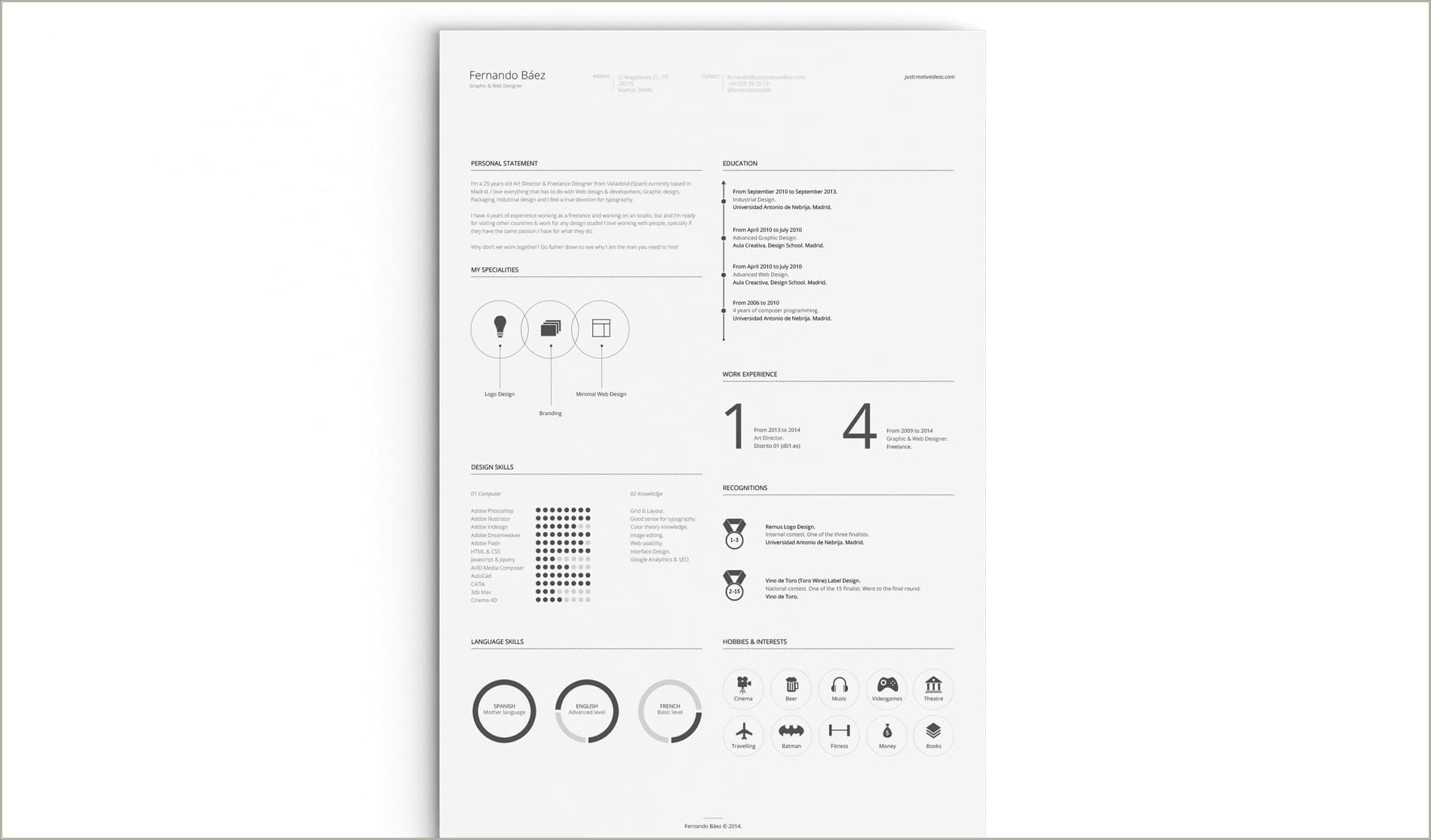 Skills Are Separated By Dots Resume