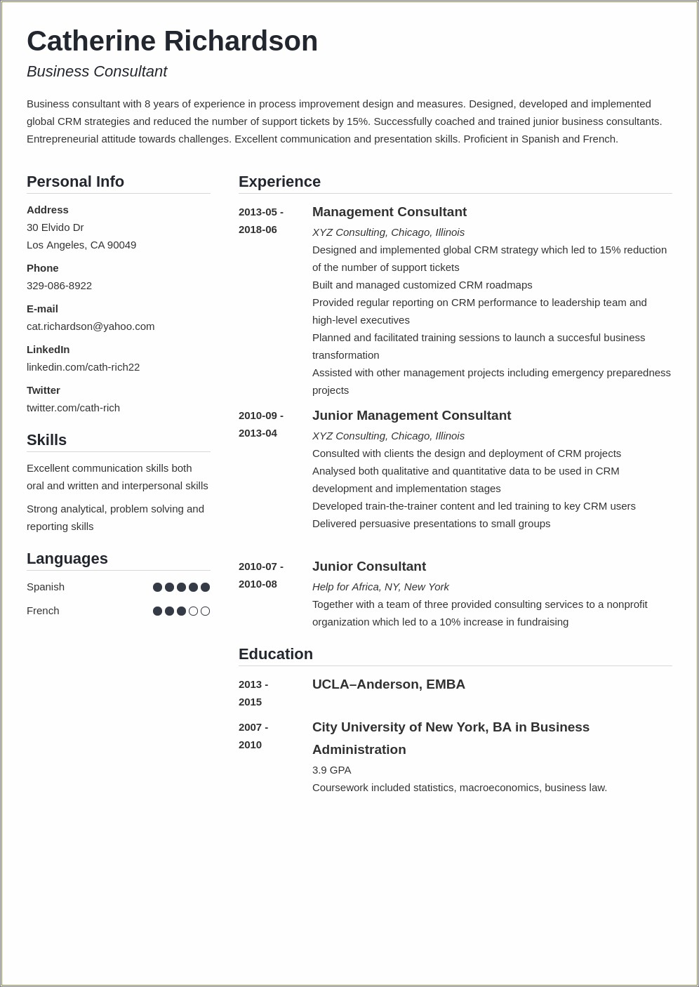 Skills Entry Level Travel Advisor Resume