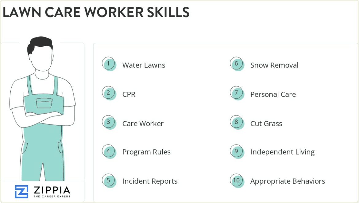 Skills For A Lawn Care Resume