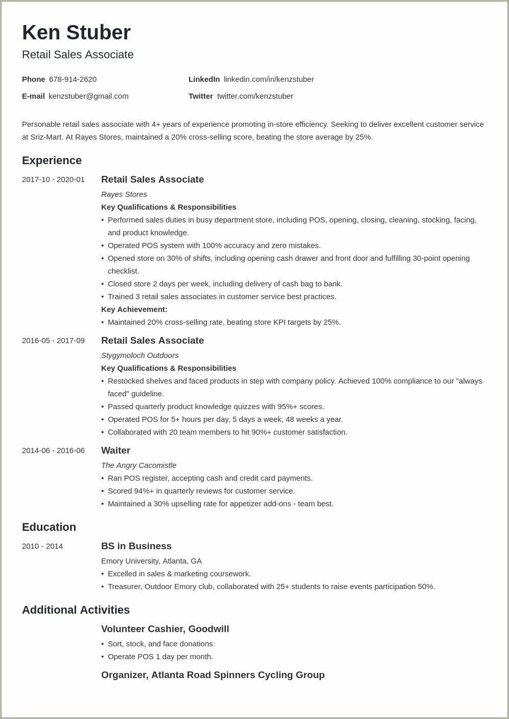 Skills For Shoe Sales Associate Resume