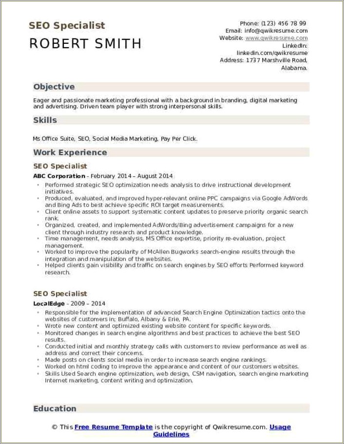 Skills For Social Media Jobs Resume