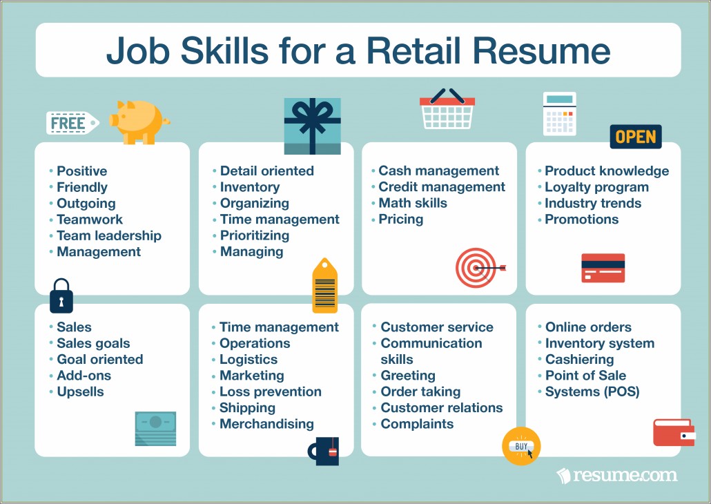 Skills From Retail To Put In Resume