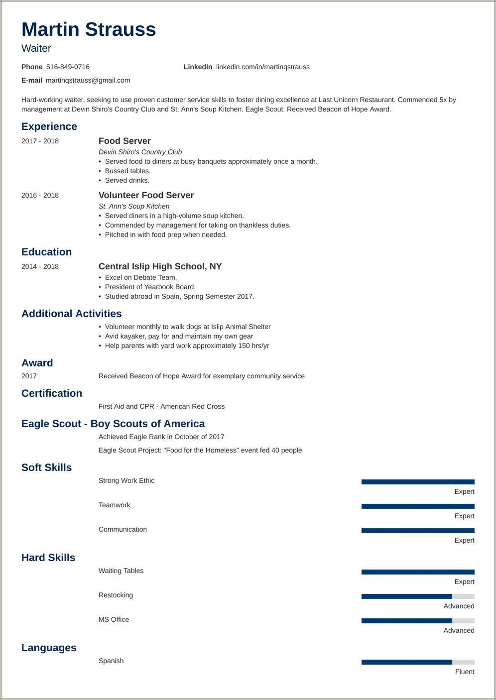 Skills From Scout To List On A Resume