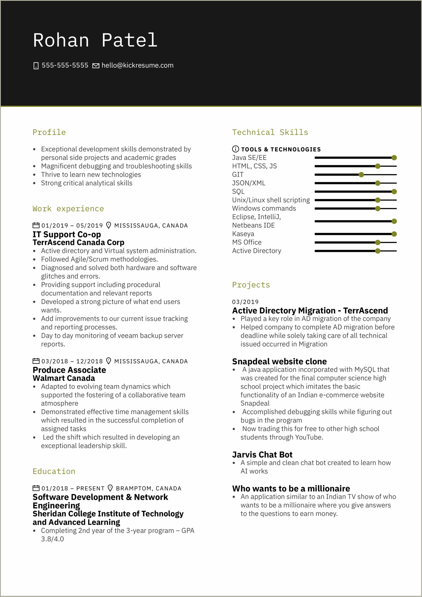 Skills In Resume Examples Co Op