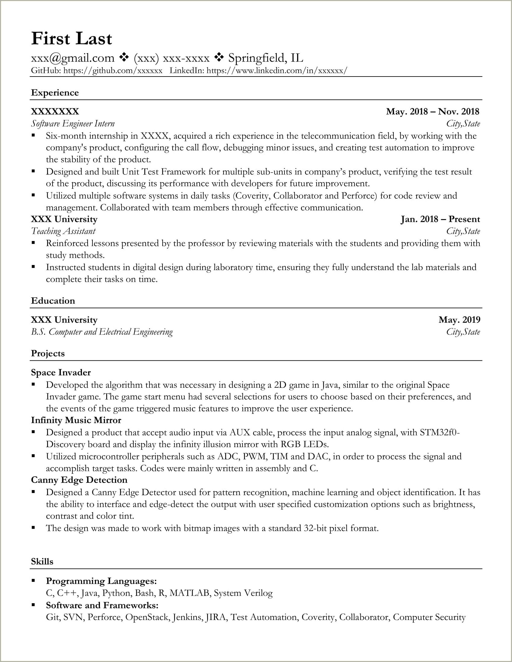 Skills Necessary For Graduate School Resume