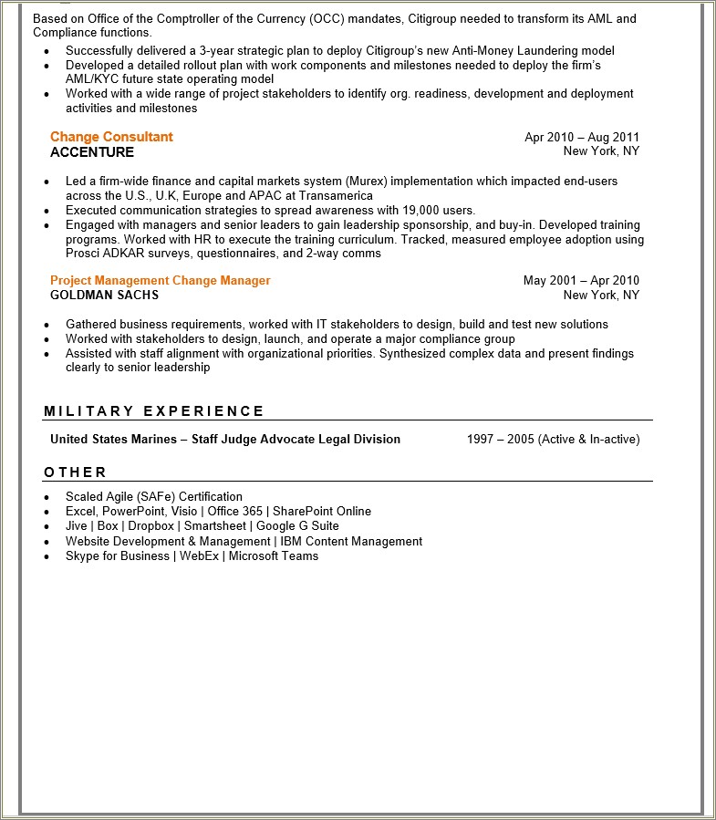 Skills On Resume That Reflect Managing Staf