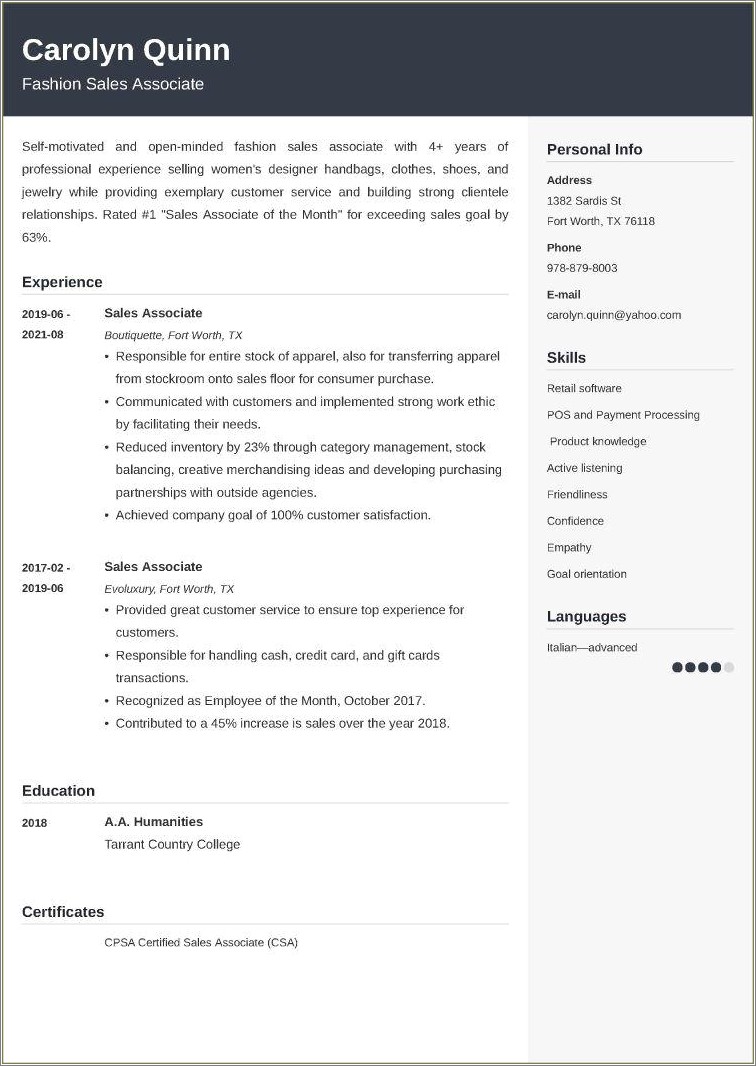 Skills Relating To Listening On A Resume