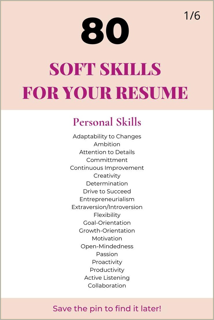 Skills That You Can List On Resume