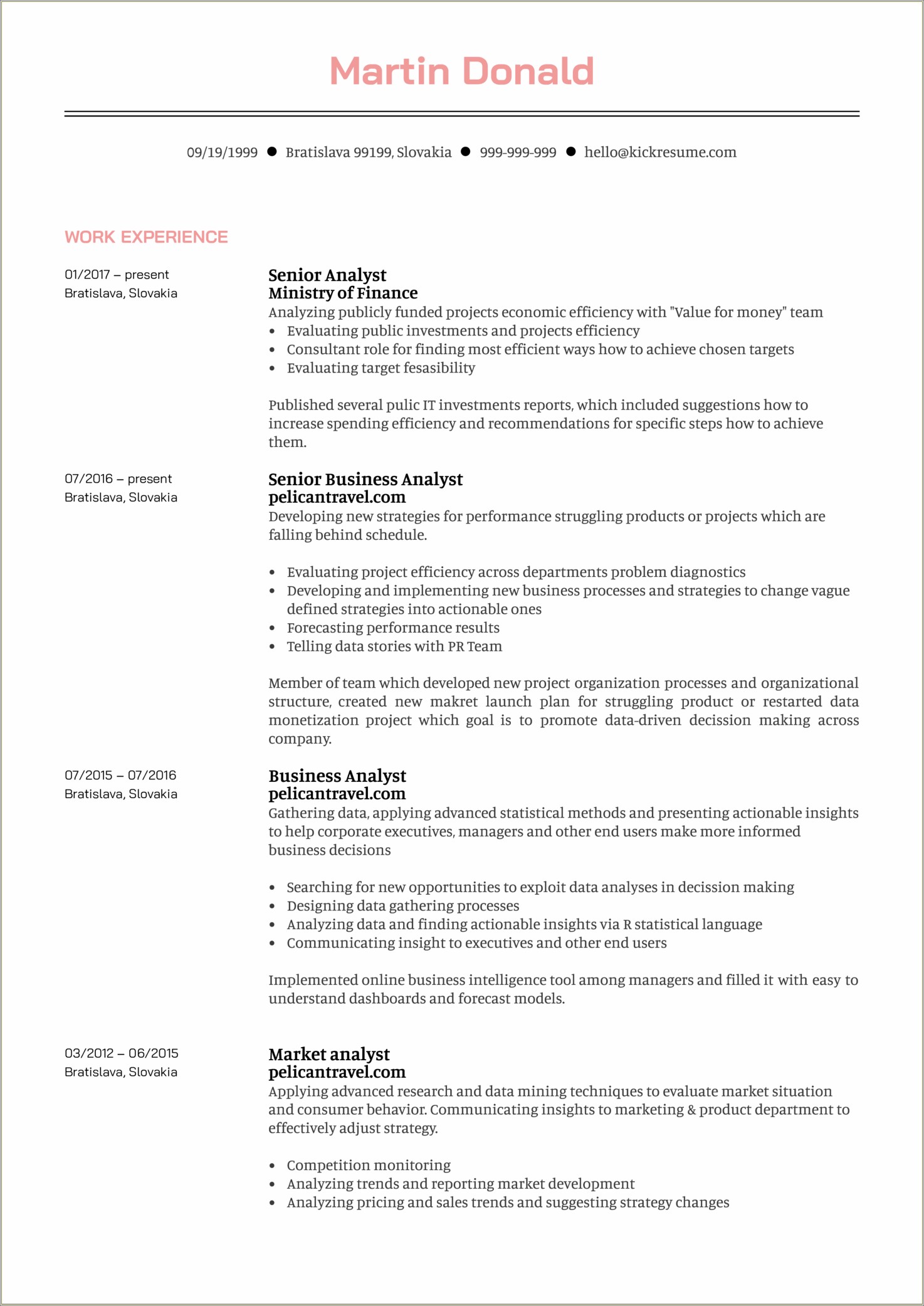 Skills To Add In Business Analyst Resume