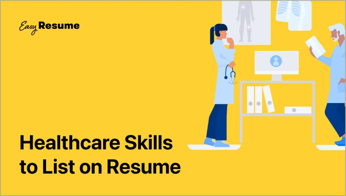 Skills To Add To Resume For Healthcare