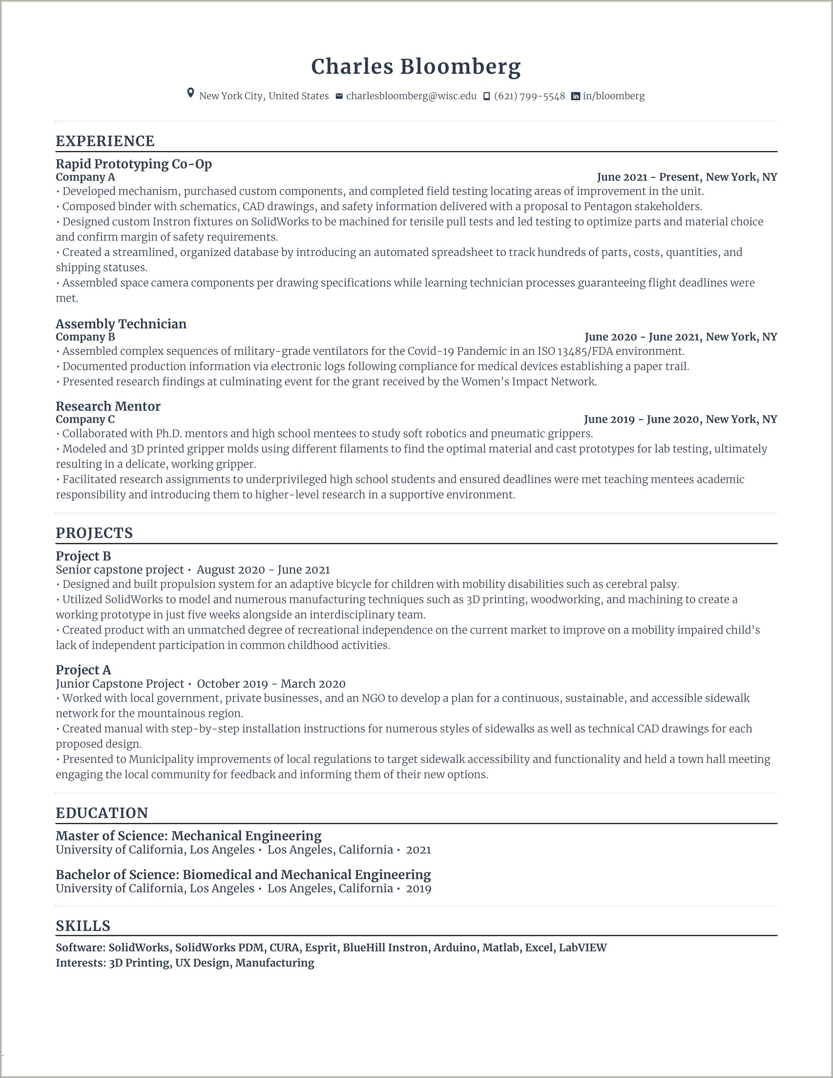 Skills To Have On Resume For Medical Devices