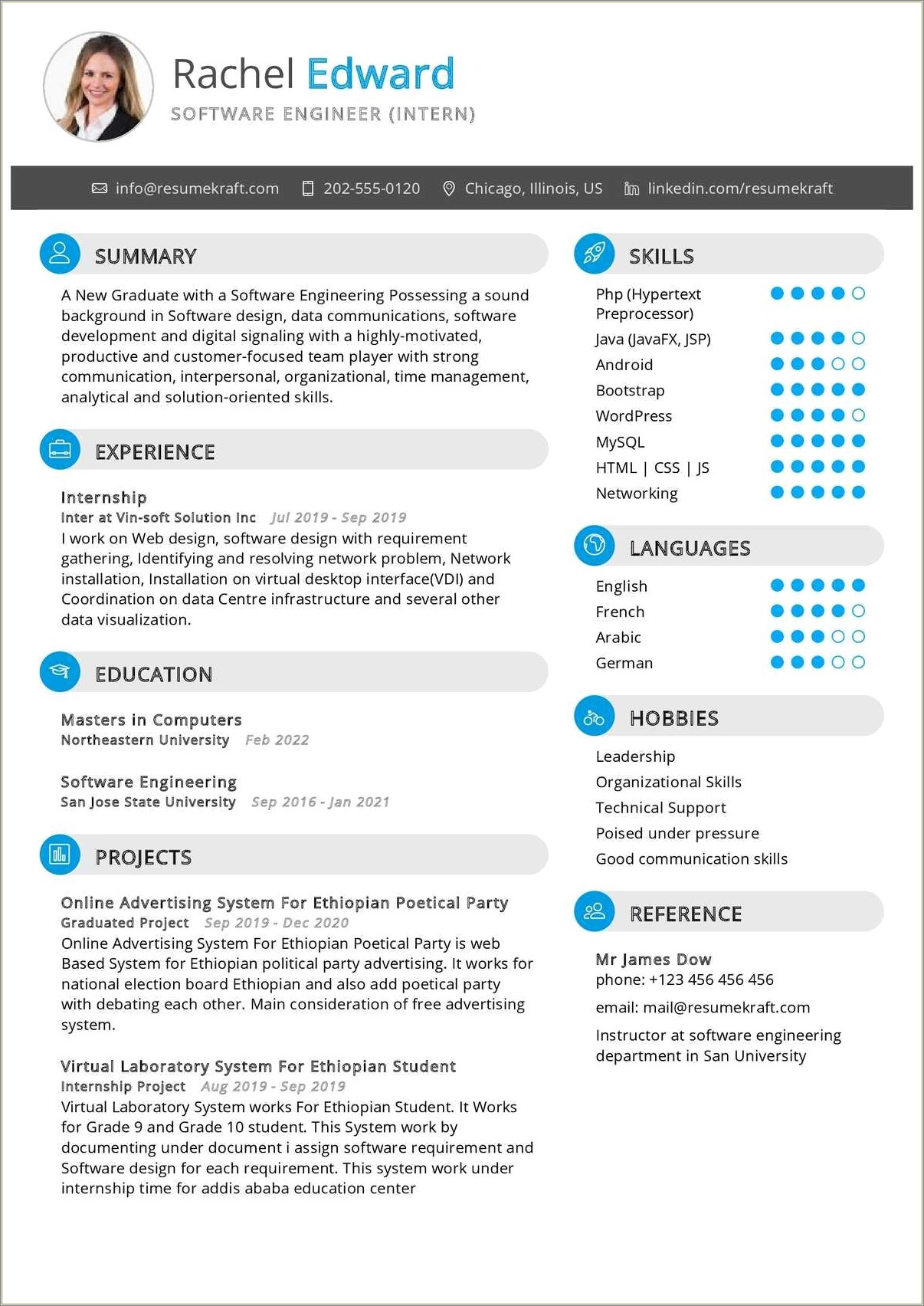 Skills To Include In Internship Resume