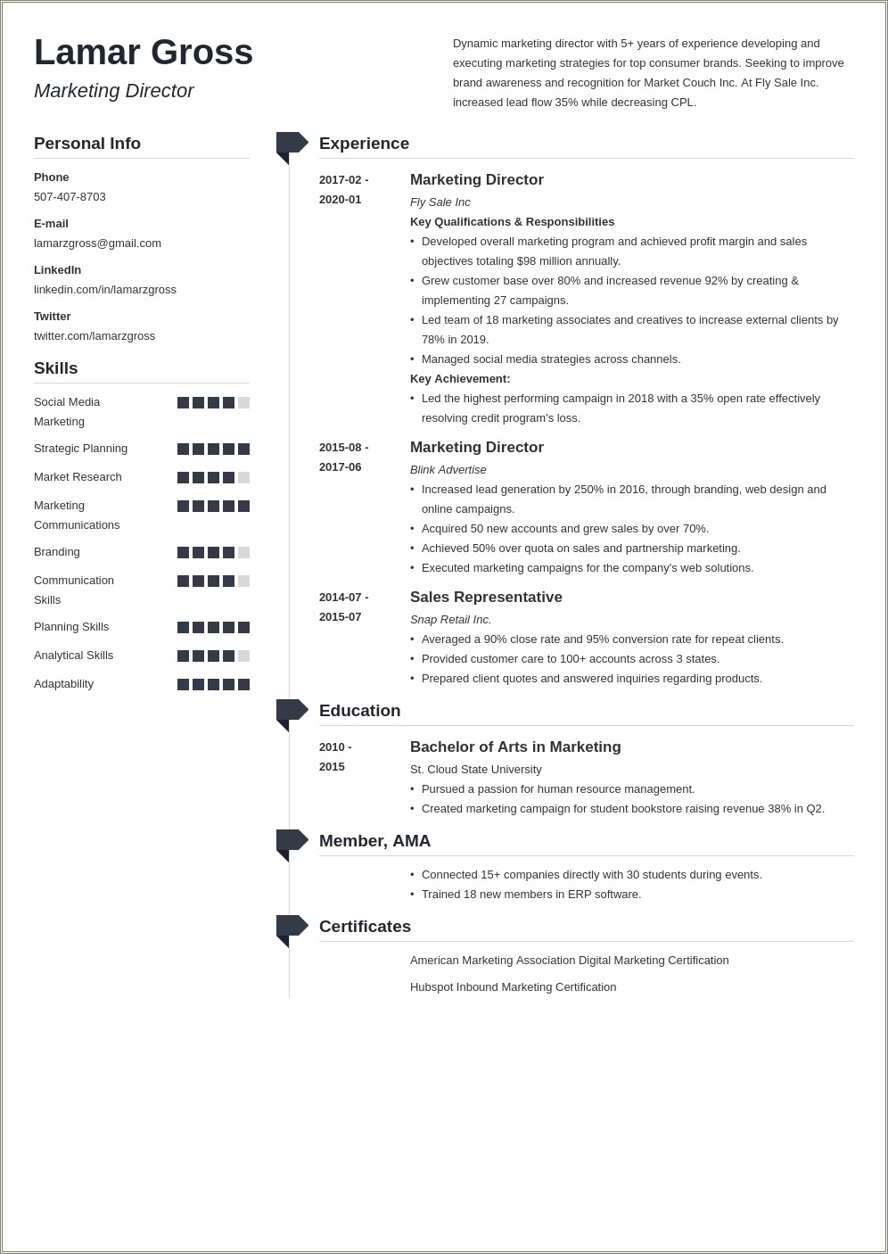 Skills To List For A Marketing For Resumes