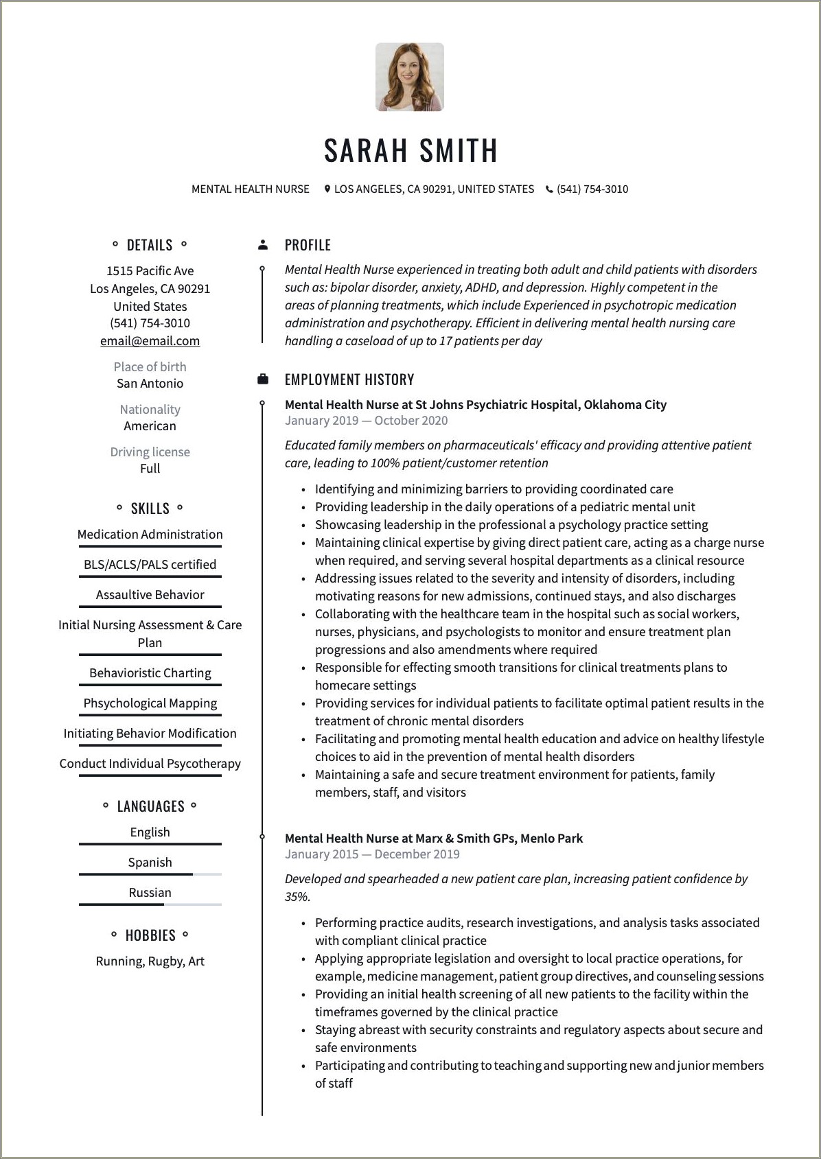 Skills To List For Psych Nursing Resume