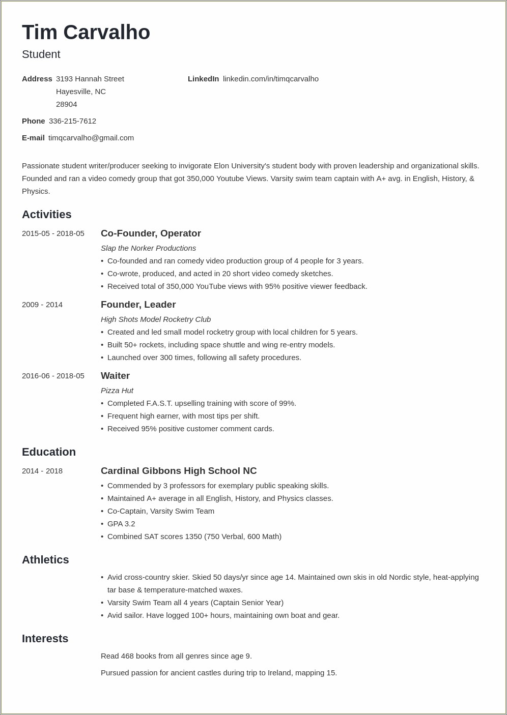 Skills To List In A College Resume