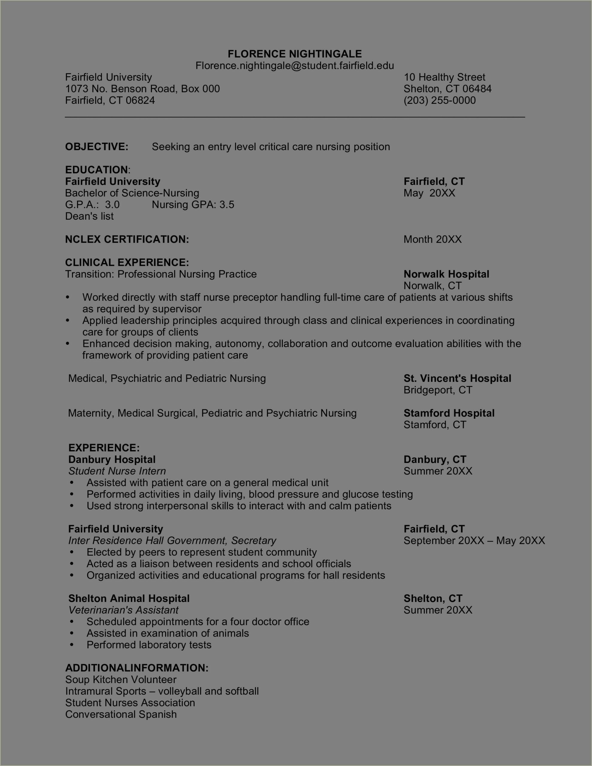 Skills To List On Nursing Resume