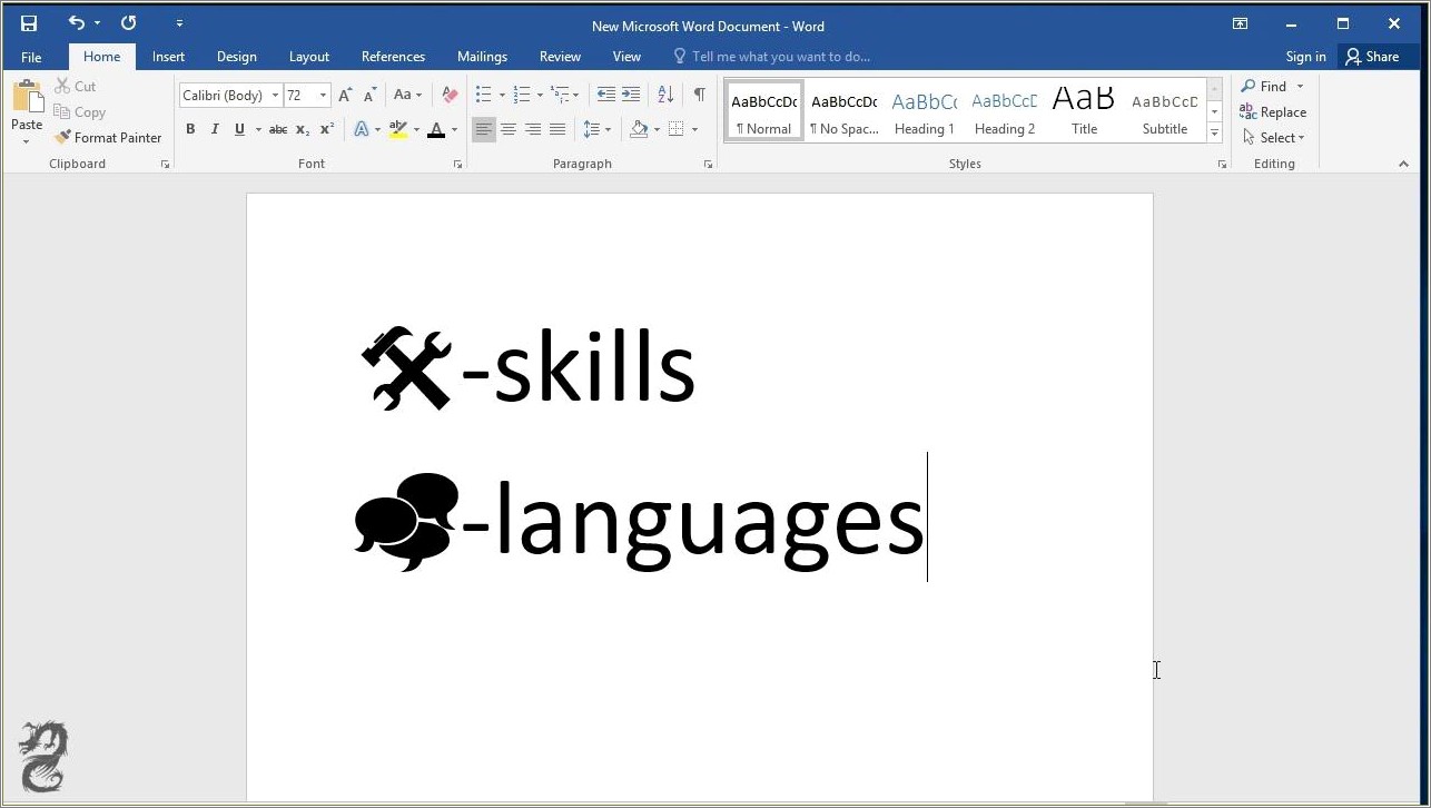 Skills To List On Resume Asl