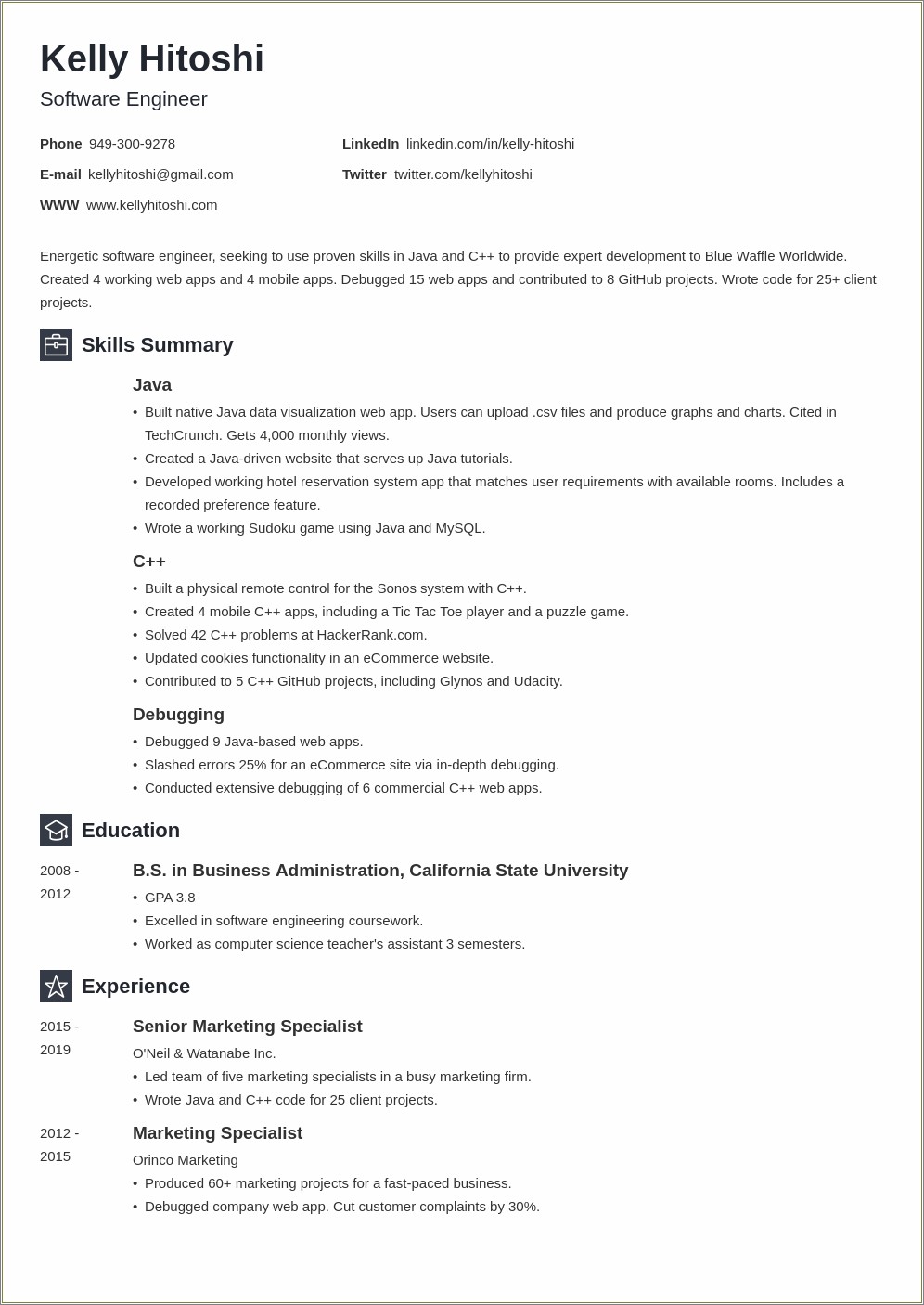 Skills To List On Resume For Careet Change