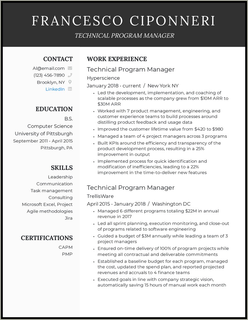 Skills To List On Resume For Management Position