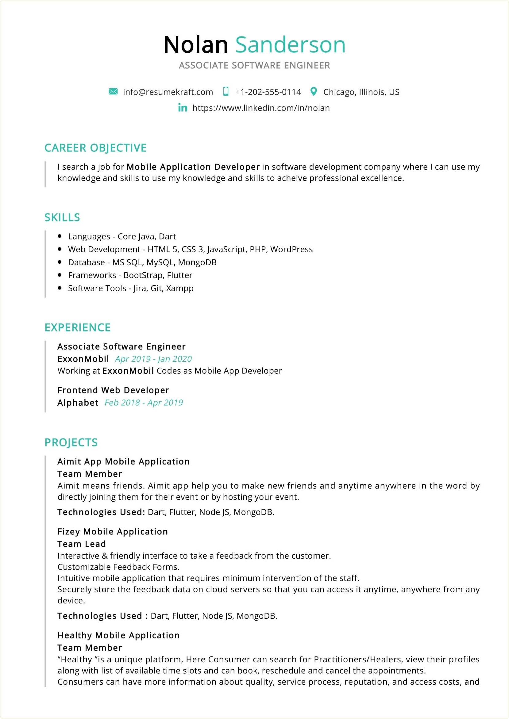 Skills To List On Resume Web Developer