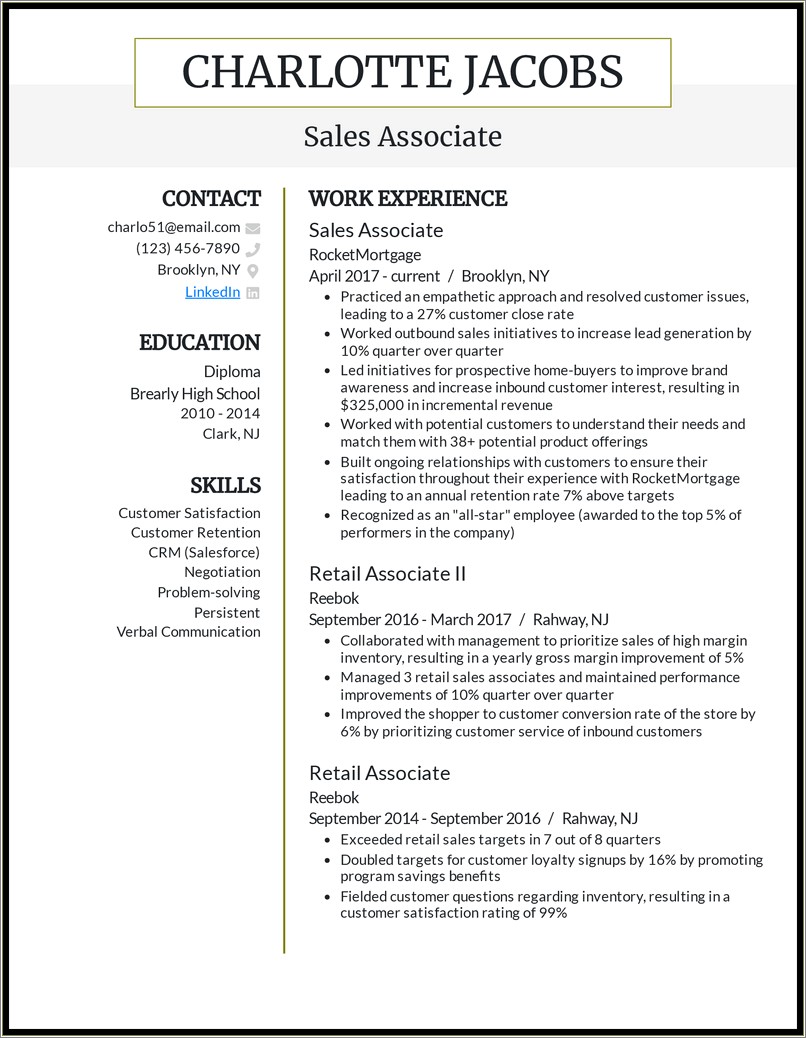 Skills To Put In A Retail Resume