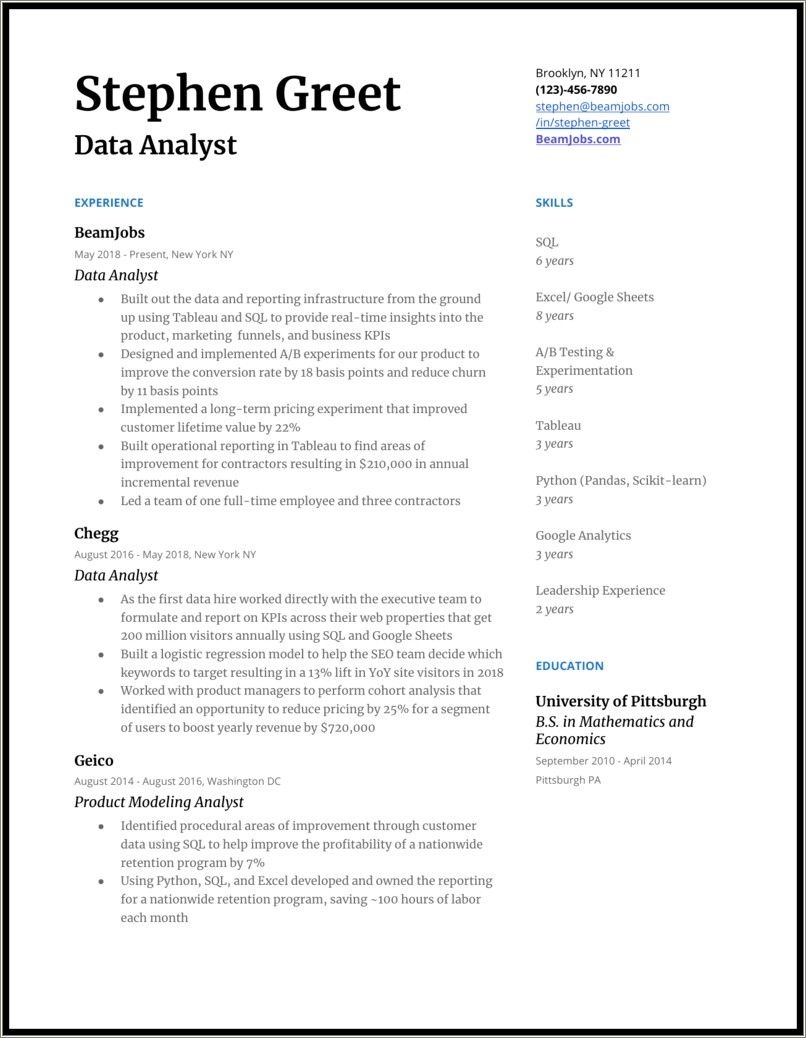 Skills To Put On A Resume Excel